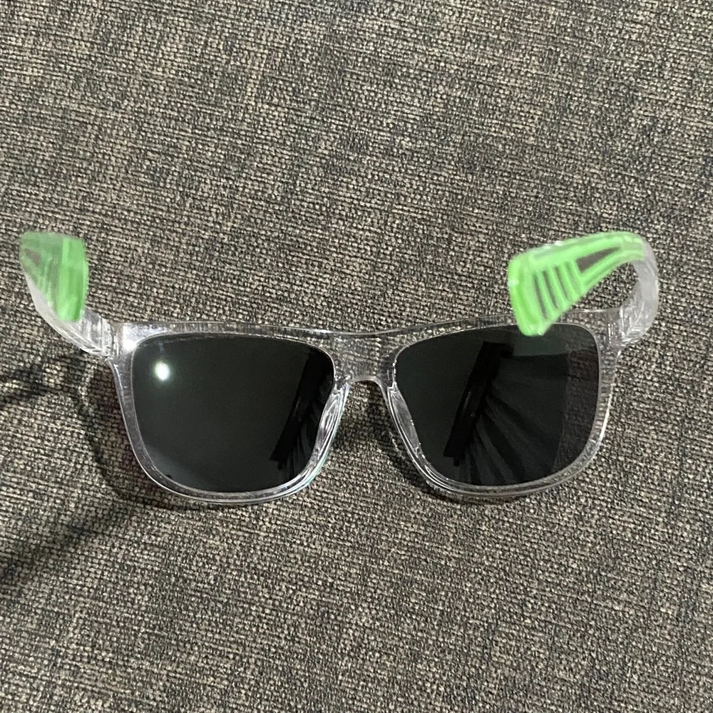 Body Glove Transparent Sunglasses with Green Accents